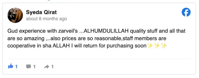 Zarveil's Customer Review